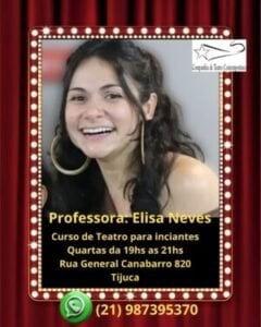 Curso de Teatro para inciantes Quartas da 19hs as 21hs Rua General Canabarro 820 Tijuca