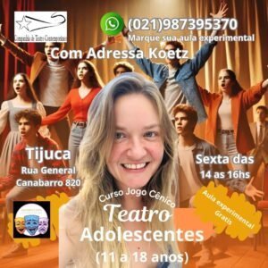 Teatro para crianças 4 flyer adolescentes
