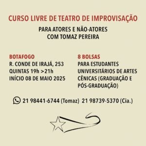 Curso de IMPROVISO COM TOMAZ PEREIRA (MATRÍCULA) - Imagem 2