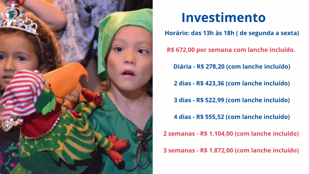 colonia de férias da cia de teatro contemporâneo