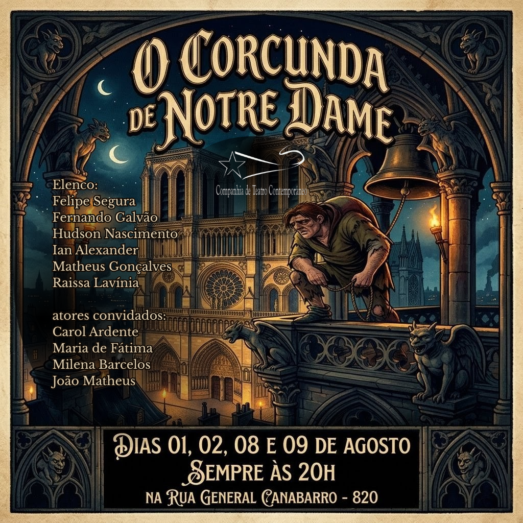 O CORCUNDA DE NOTRE DAME 09/08 ás 20h