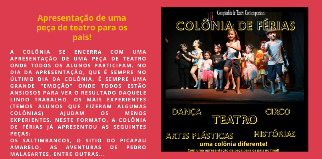 Colônia de Férias da Cia. de Teatro Contemporâneo